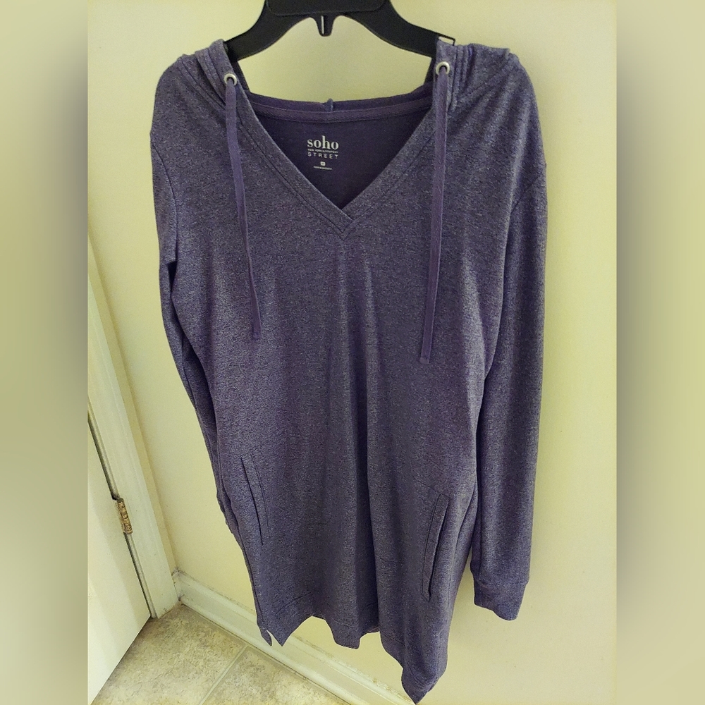 Hoodie shirt dress
